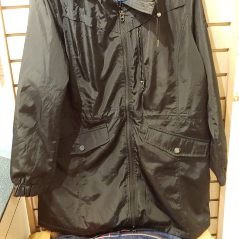 Lucky Brand Womens Rain Jacket Coat Parka Windbrea - Picture 3 of 10